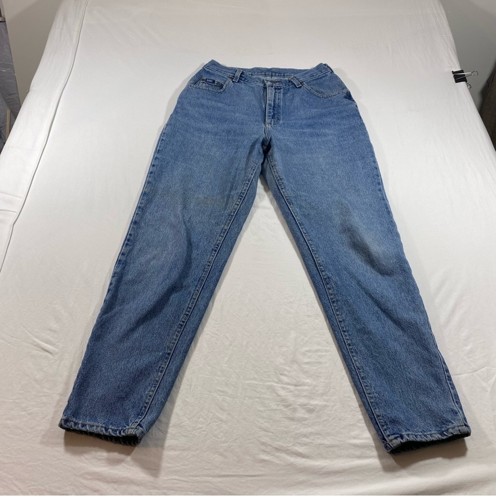 Lee Jeans Women’s 29 High Waisted Mom jeans Dark blue jeans - Picture 8 of 8